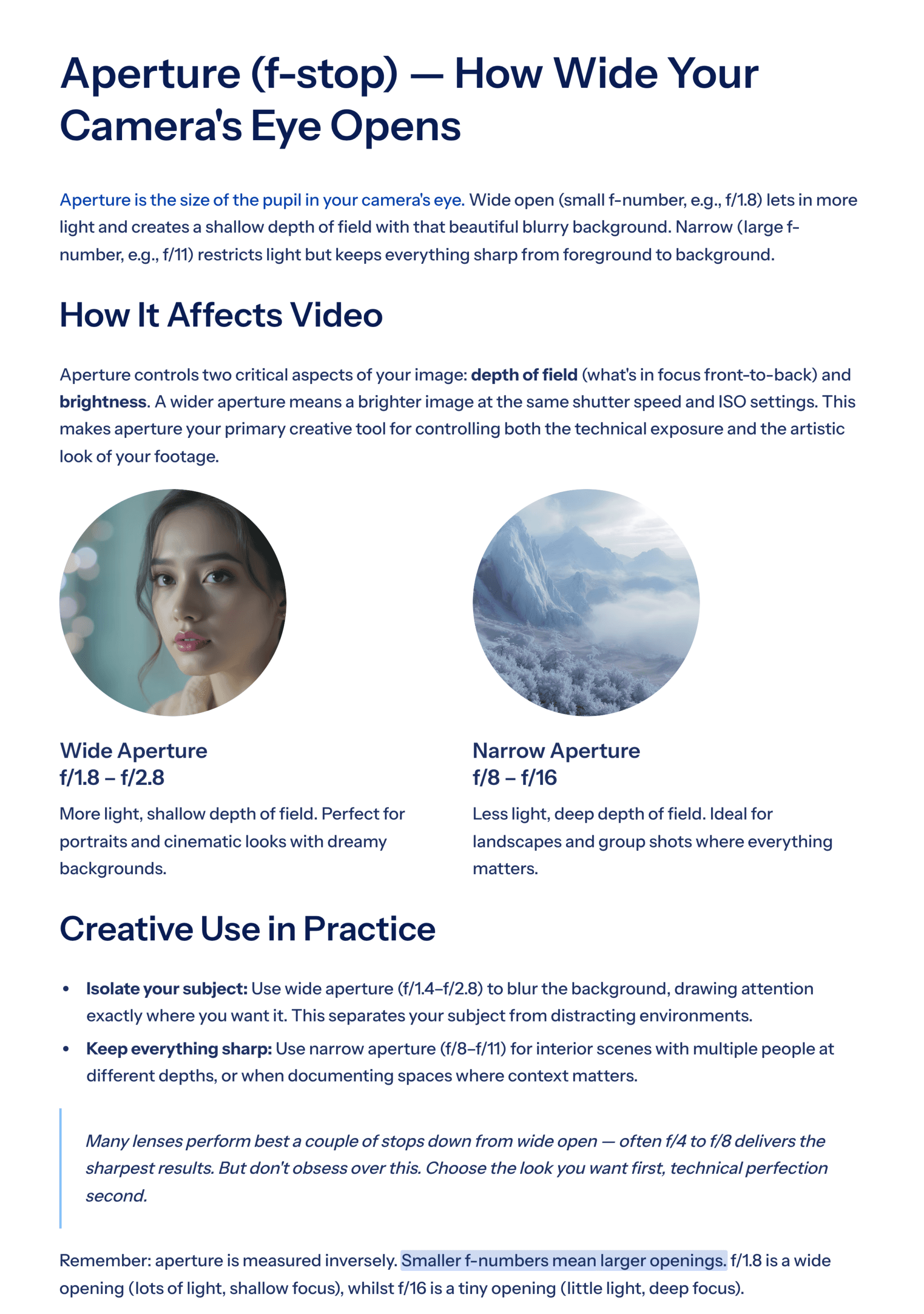 Videography Settings: The Complete Manual Guide
