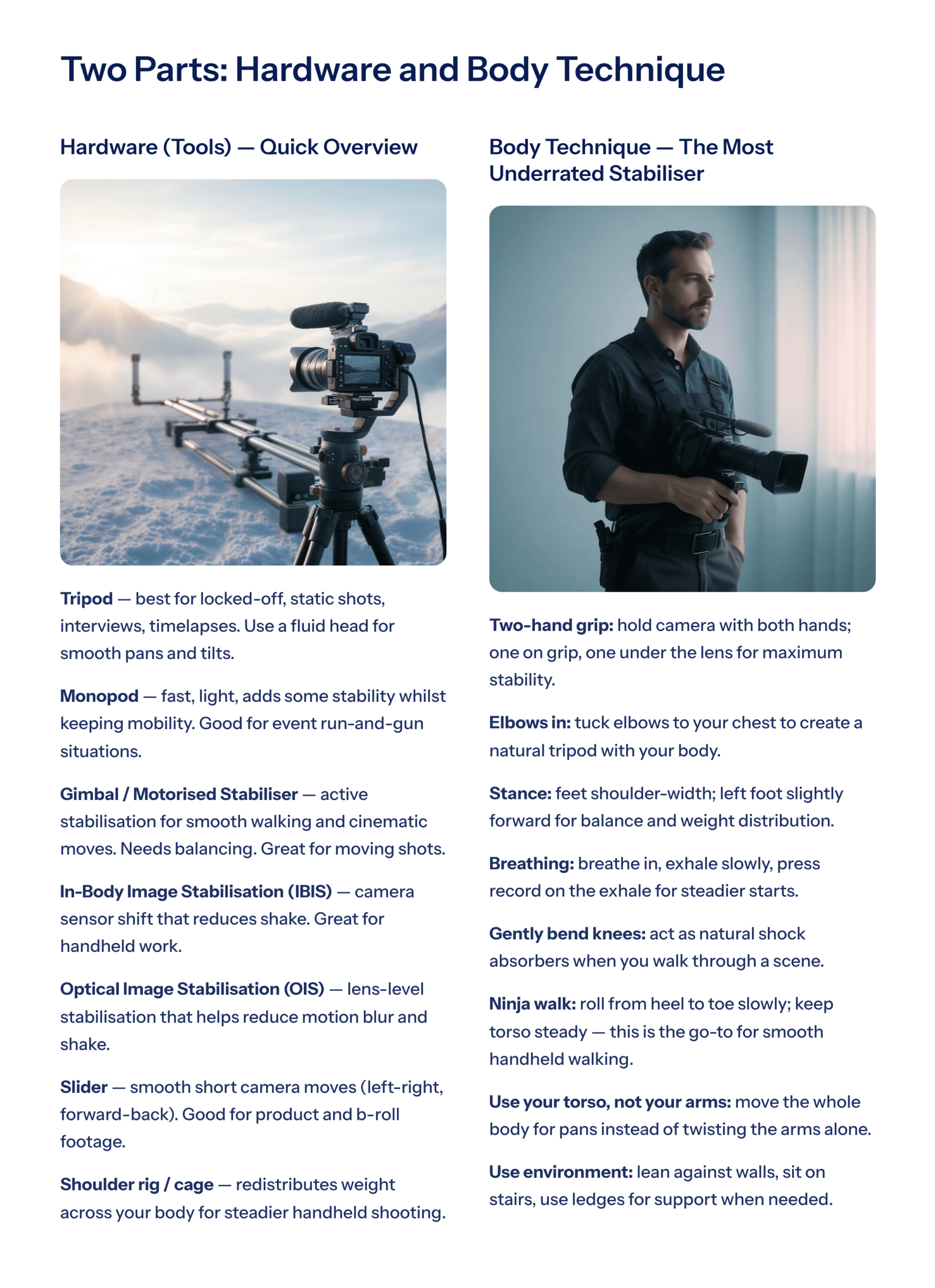 Videography Settings: The Complete Manual Guide